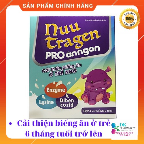 Siro NUUTRAGEN PRO- Ăn ngon,ngủ tốt, kích thích tiêu hóa,cải thiện biếng ăn ở trẻ,khó tiêu, đầy hơi,trướng bụng