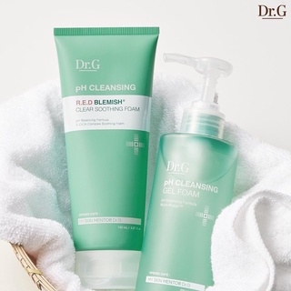  Sữa rửa mặt dạng gel Dr.G pH Cleansing Gel Foam vs Red Blemish Clear Soothing Foam Dr g 