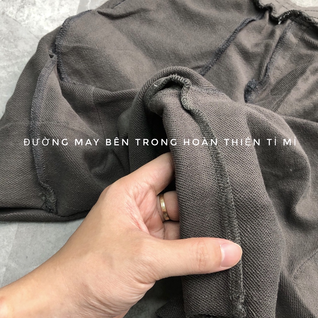 Quần short túi hộp nỉ cotton nam basic bigsize quần đùi nam nữ unisex xuất khẩu QS 102