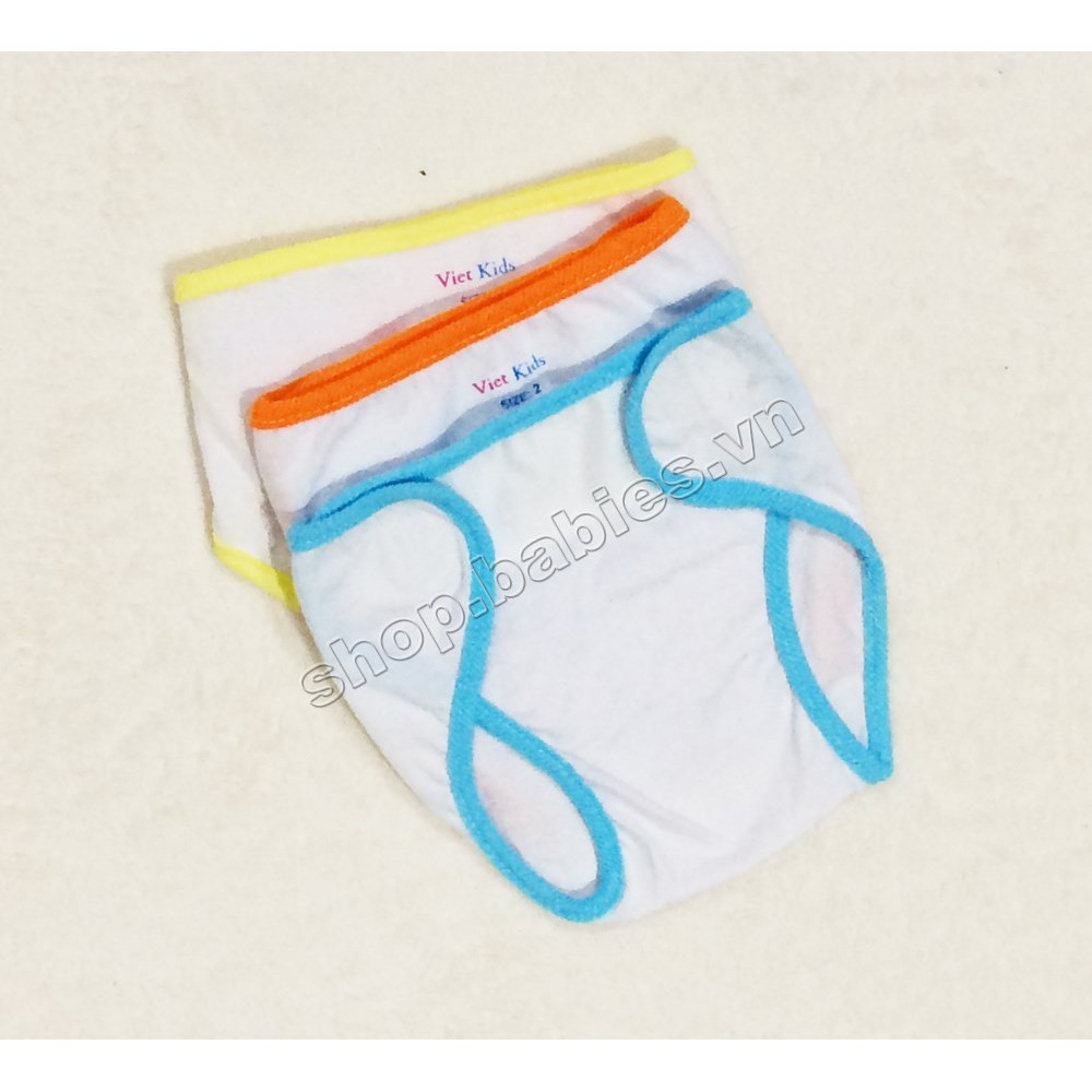 Combo 5 quần đóng tã Kids 100% cotton miếng dán tròn (Dành cho bé sơ sinh 3-8kg)