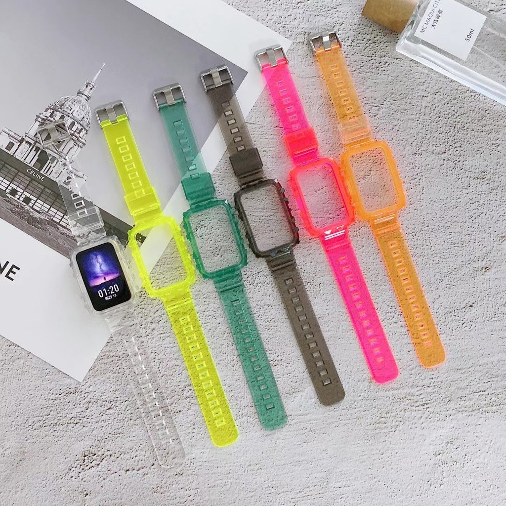 Silicone Dây Đeo Silicone Trong Suốt Cho Đồng Hồ Thông Minh Huawei Band 6 / 7 / Honor Band 6 / Huawei Watch Fit