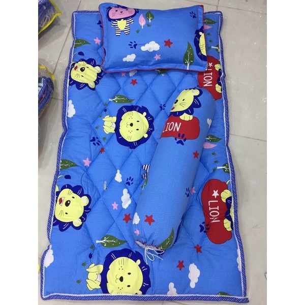 Bộ nệm gối ĐỦ MẪU 3món đi học CTV-GIÁ SỈ XƯỞNG (cotton THẮNG Lợi )KÈM TÚI ĐỰNÂ | BigBuy360 - bigbuy360.vn