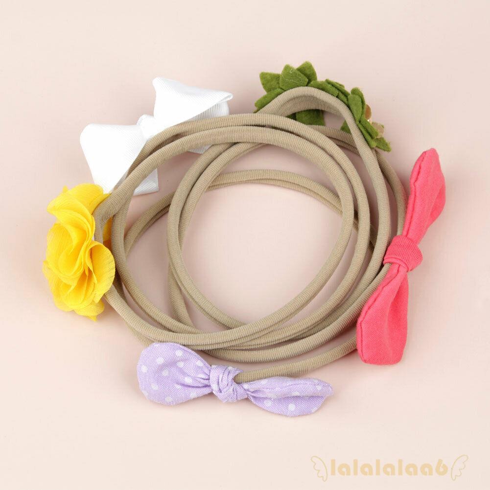 Set 10 băng đô nơ họa tiết chấm bi đính xê quin đa dạng dễ thương cho bé