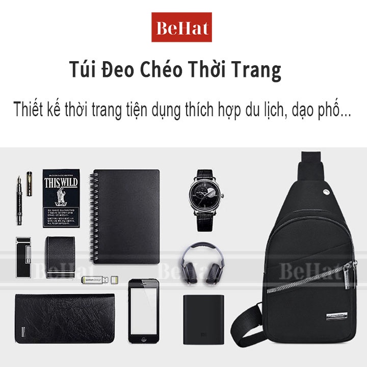 Túi Chéo Nam Hàng Hiệu, Thiết Kế Khóa Chéo Độc Đáo, Chất Liệu Bền Bỉ [HOT]