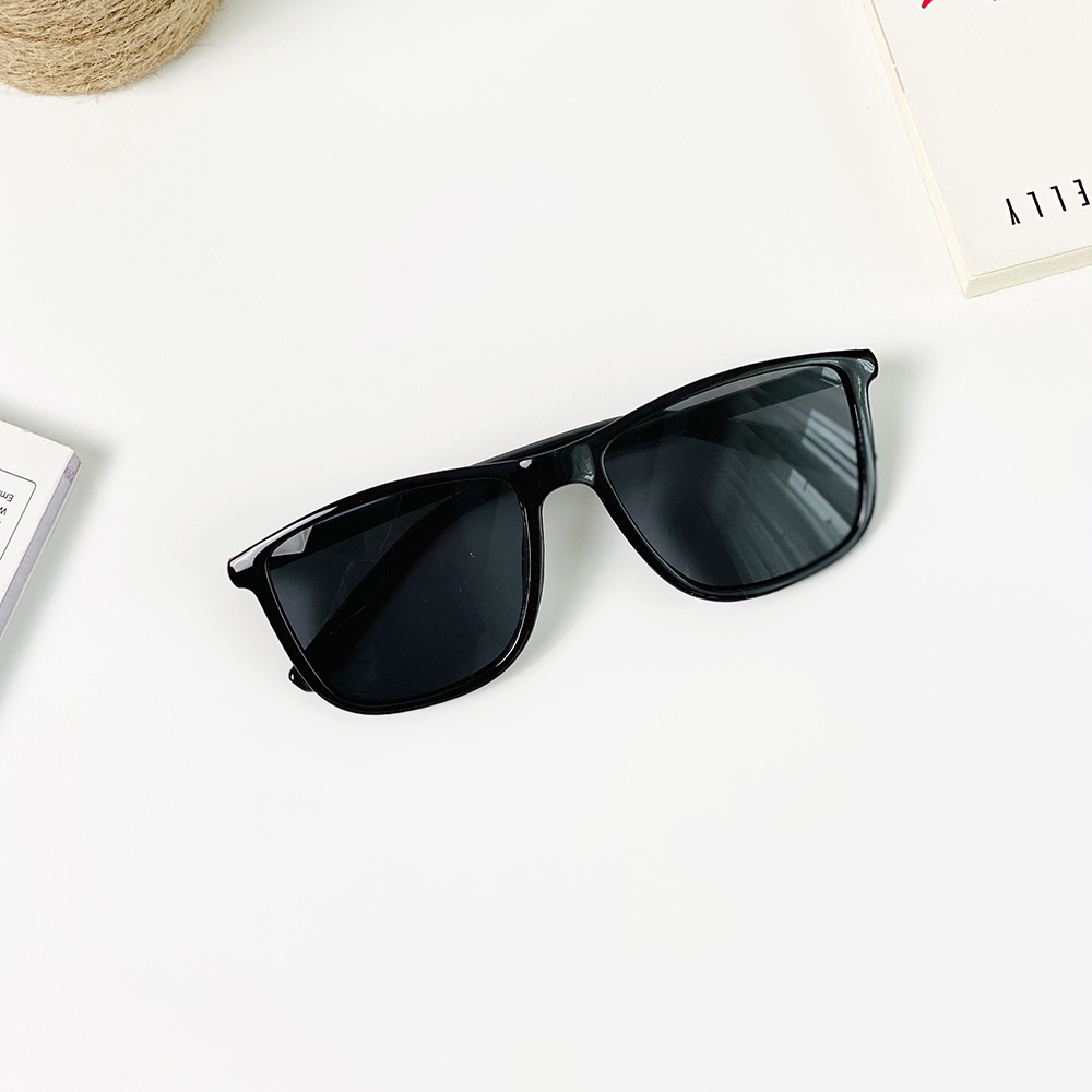 Mắt kính râm đen dáng Hàn Quốc phong cách❤️FREESHIP❤️gọng kính mát nam nữ siêu hot Mẫu mới AH130 Đen