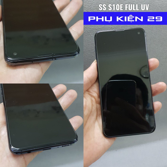 [Samsung S10/S10 5G/S10 Plus/S10E] Kính cường lực FULL màn FULL keo UV Glass Pro+ 9H