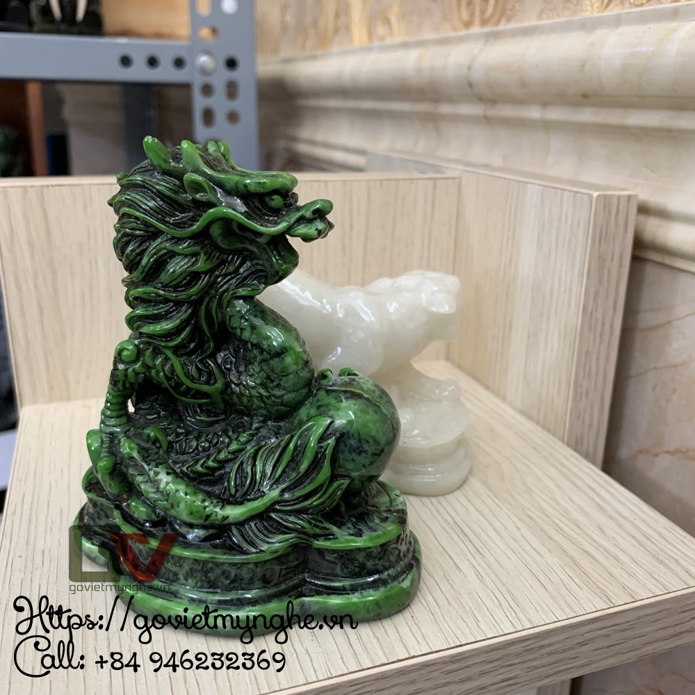 Set 2 tượng đá trang trí phong thủy tượng Thanh Long - tượng Bạch Hổ