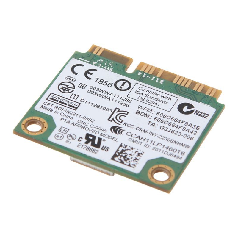 Card Không Dây Bluetooth 4.0 Wifi N2230 300m Mini Pcie Card 04w3765 Cho Y400 Y500 In-Tel 2230