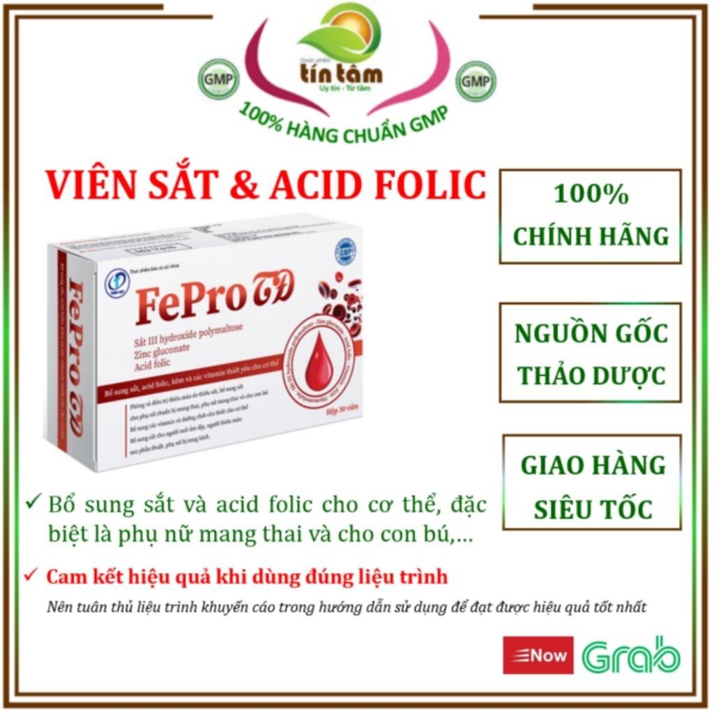 Fepro Bổ sung sắt và Acid Folic Tín Tâm shop