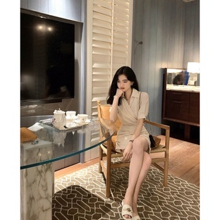 ĐẦM SƠ MI PLI HÔNG
