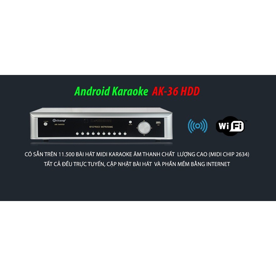 Đầu Karaoke Arirang DVD Android AK-36HDD