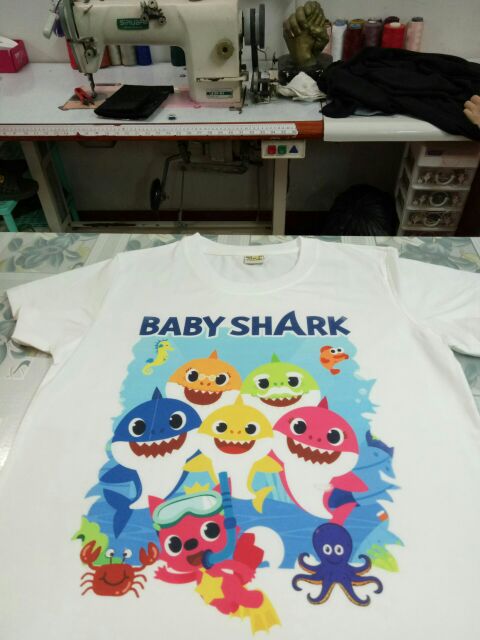 4 mẫu áo thun trẻ em baby shark mẫu mới in tại shop