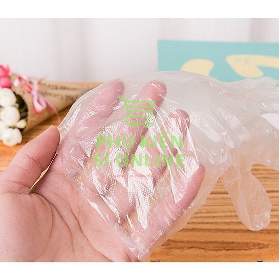 Bịch 100 Găng Tay Nilon Dùng 1 Lần Tiện Dụng Store4girls