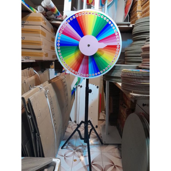 VÒNG QUAY TRÚNG THƯỞNG size 60cm cao 150 cm