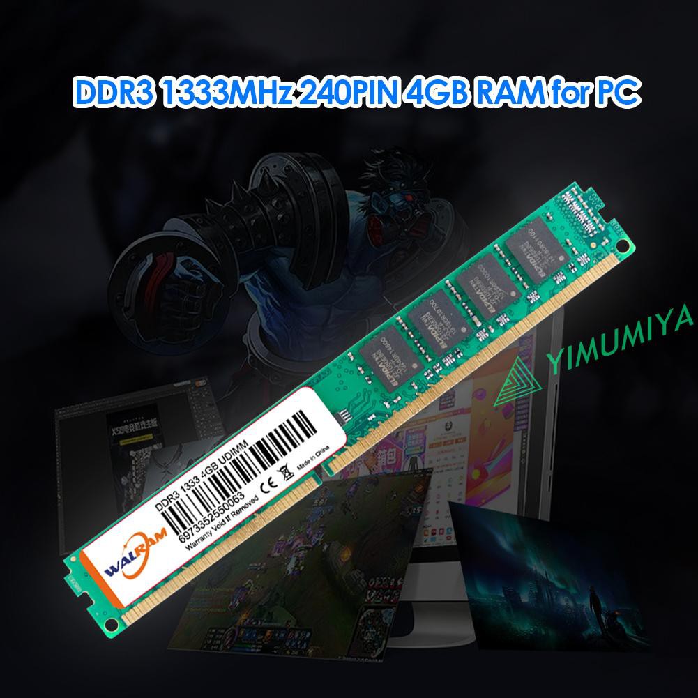 ❀Yi❀ 4GB 1333MHz DDR3 RAM Desktop Memory Module 240-Pin Memories Storage Board | BigBuy360 - bigbuy360.vn