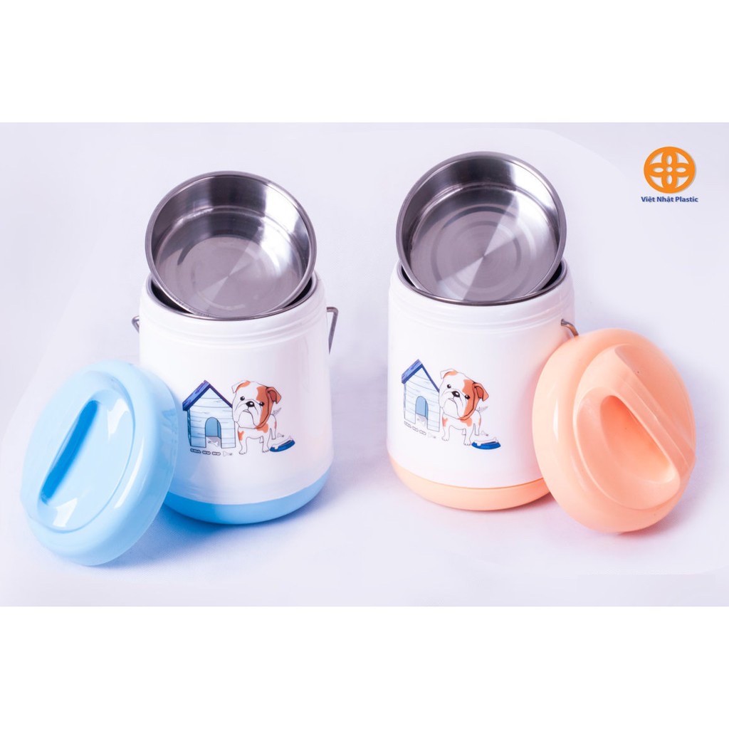 [XẢ KHO] Cặp Lồng Giữ Nhiệt 2 Tầng nhựa Việt Nhật-Cặp lồng nhựa siêu bền (MS2135)
