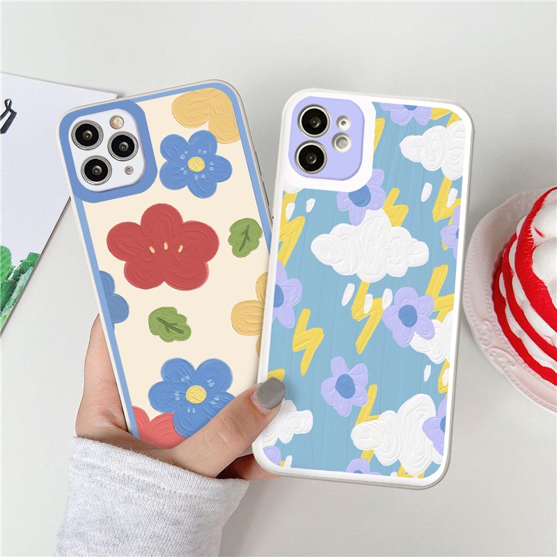 Ốp lưng iphone hoa vingtage ốp dẻo cạnh vuông ip 6 7 8 plus x xr xsmax 11/12/13promax tr112