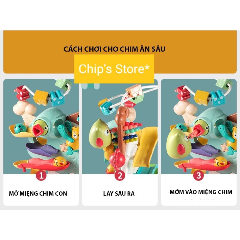 Bộ đàn tổ chim đa chức năng đồ chơi giáo dục sớm  cho bé