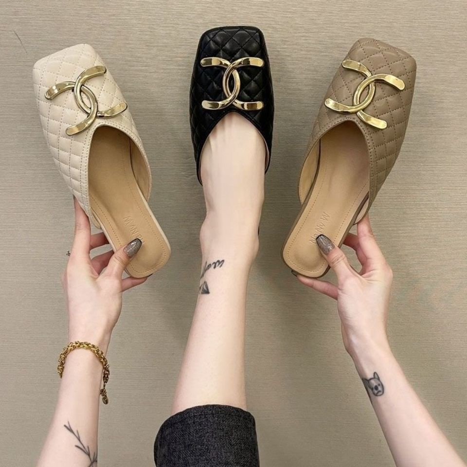 Dép Sandal Đế Mềm Mũi Vuông Thời Trang Dành Cho Nữ