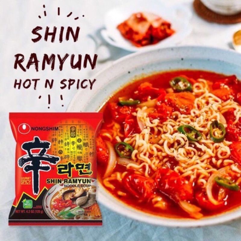 MÌ SHIN RAMYUN HÀN QUỐC GÓI 120GR - LÙN CON FOOD