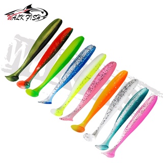 Walk CÁ 10 Cái Mồi Câu Cá T Đuôi Wrom 70 Mm Wobblers Cá Chép Câu Cá Mồi Mềm Silicone Mồi Nhân Tạo