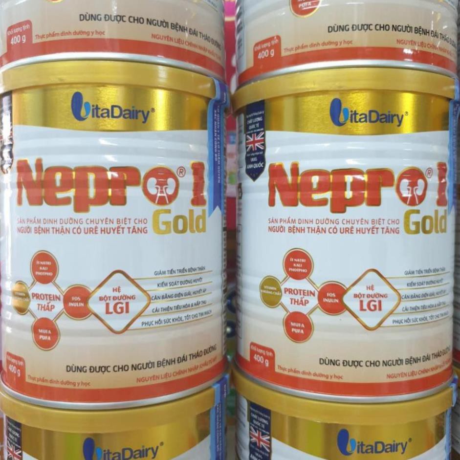 Combo 3 lon Sữa Nepro gold 1 400g/Date mới nhất thị trường T5.2023