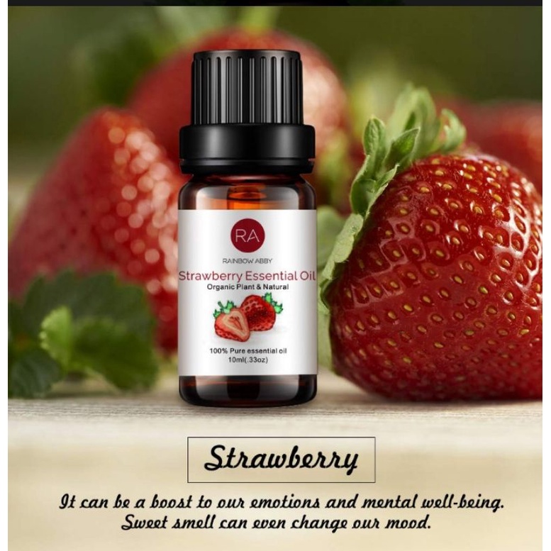 Tinh dầu Dâu Tây Strawberry Nature Life, xuất sứ thiên nhiên không pha tạp chất, có giấy kiểm định COA