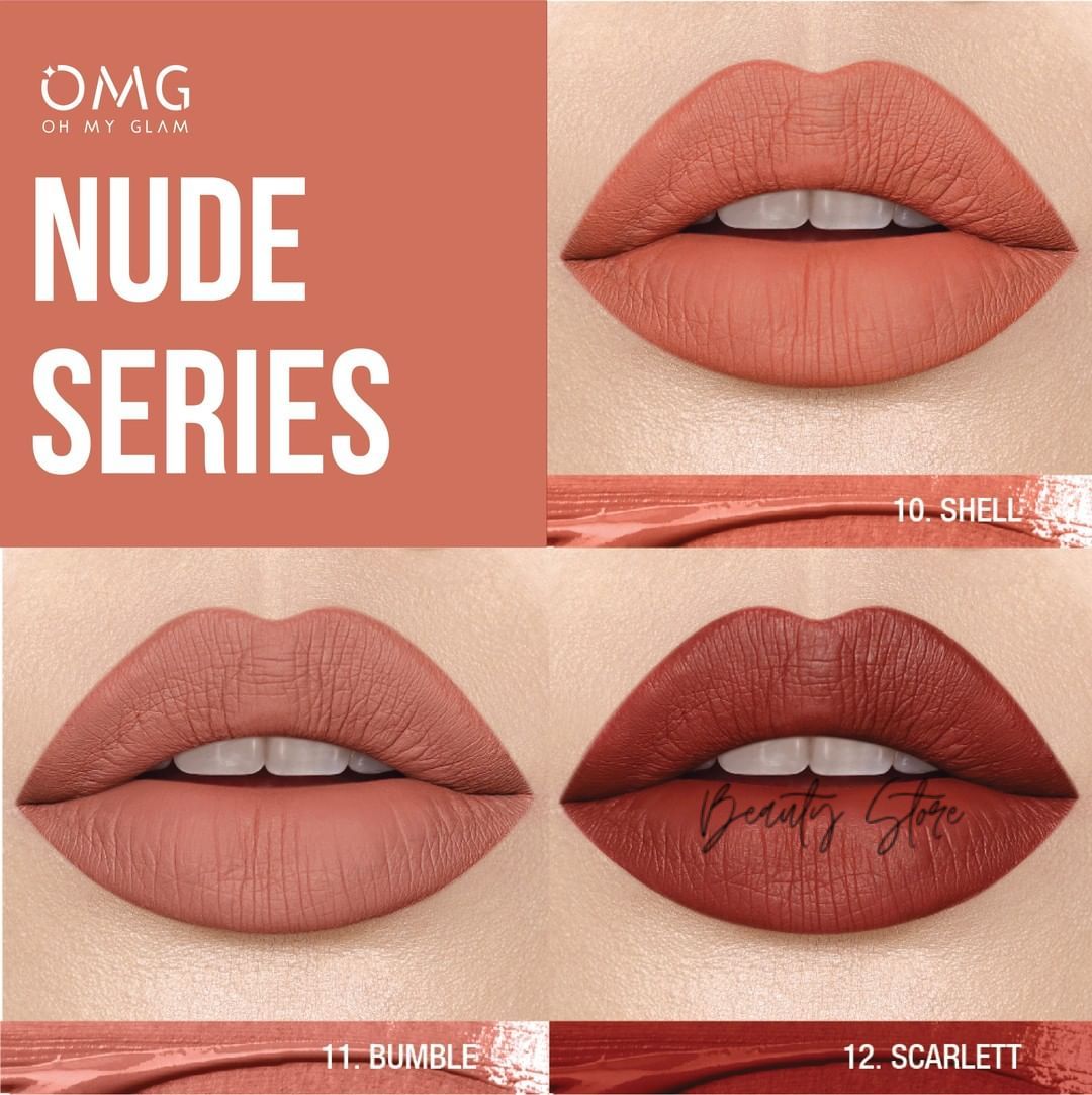 (hàng Mới Về) Son Kem Lì Lên Màu Đẹp Oh My Glam Kiss Omg | BigBuy360 - bigbuy360.vn