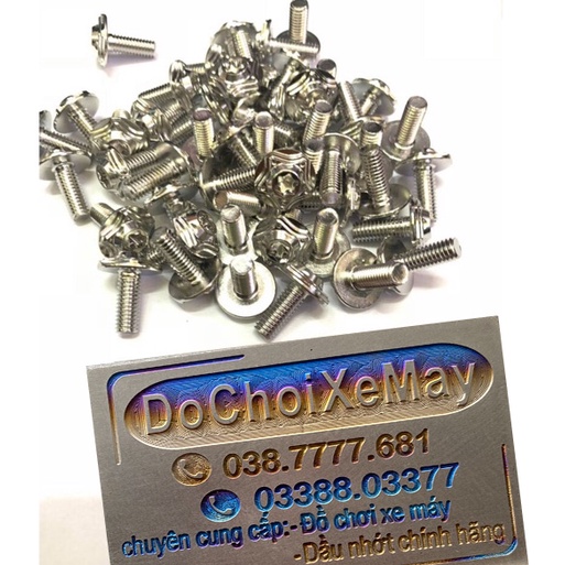 Ốc Salaya 6li15 chuẩn Inox 304 , ốc 6li salaya gắn nhiều vị trí . DoChoiXeMay