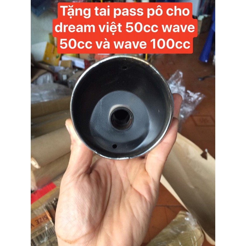 Pô 2543 móc đanh nổ đẹt đẹt cho xe Wave 110 đời cũ Wave alpha ZX