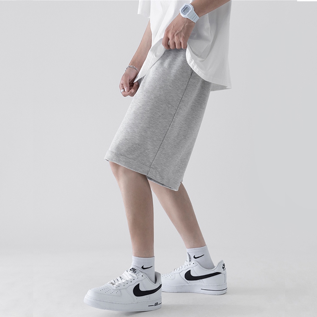 Quần short thun nam quần sooc rộng unnisex chât da cá lưng chun thấm hút mồ hôi AUTOMAN Q07