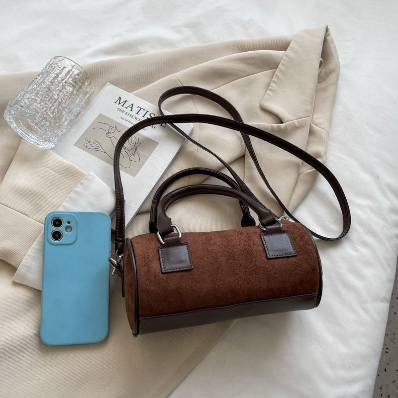 Túi Xách Boston Hình Trụ Kiểu Dáng Hợp Thời Trang