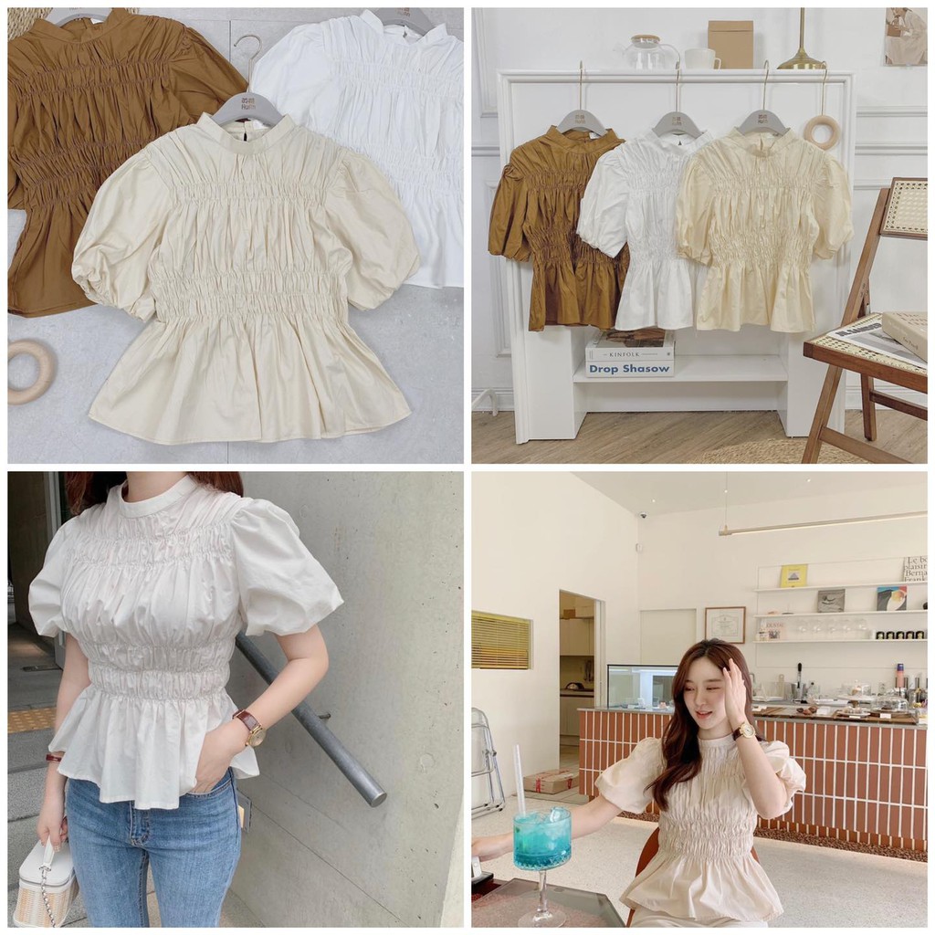 Áo sơ mi chun zúm điệu đà đỉnh của đỉnh