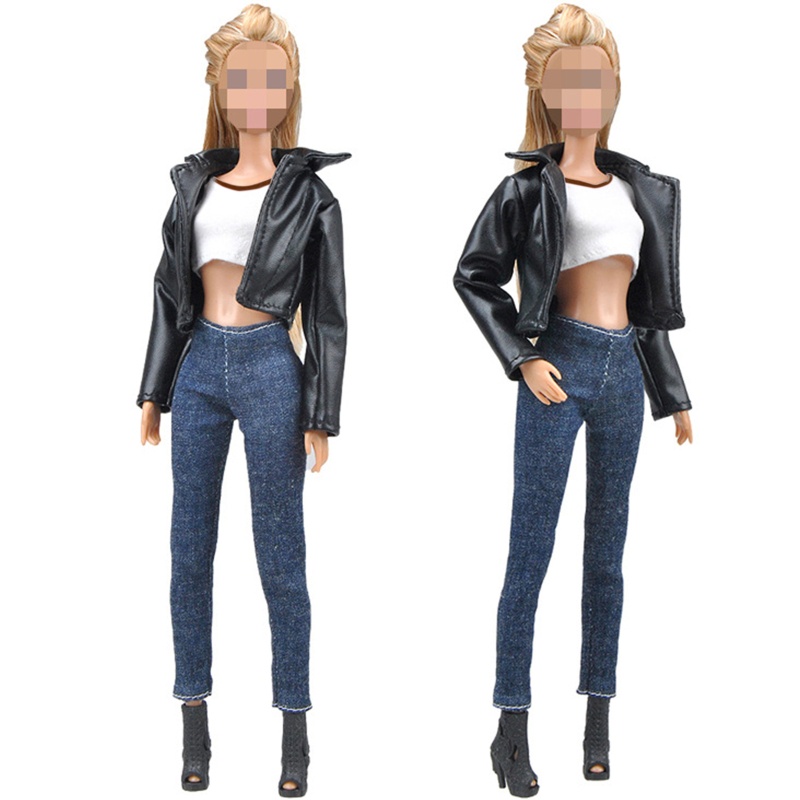 Bộ Đồ Thời Trang Cho Búp Bê Chất Liệu Da Dễ Thương