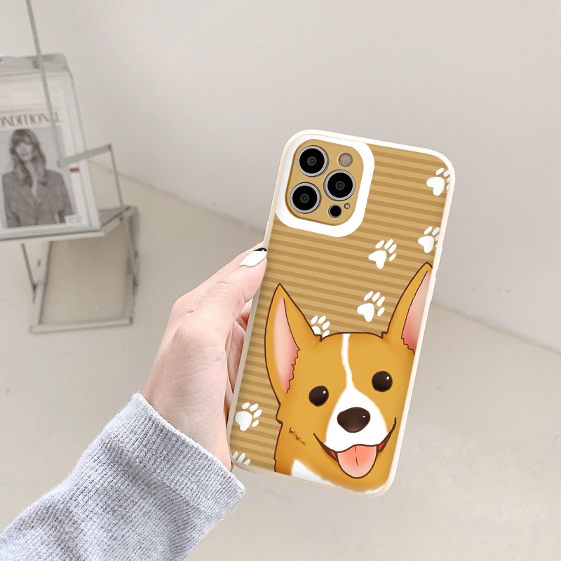 Ốp lưng iphone 13Promax viền vuông Dog Sleep dễ thương ốp iphonex/xs/xr/xsmax/6/6s/7/8/se2020 chống sốc bảo vệ camera