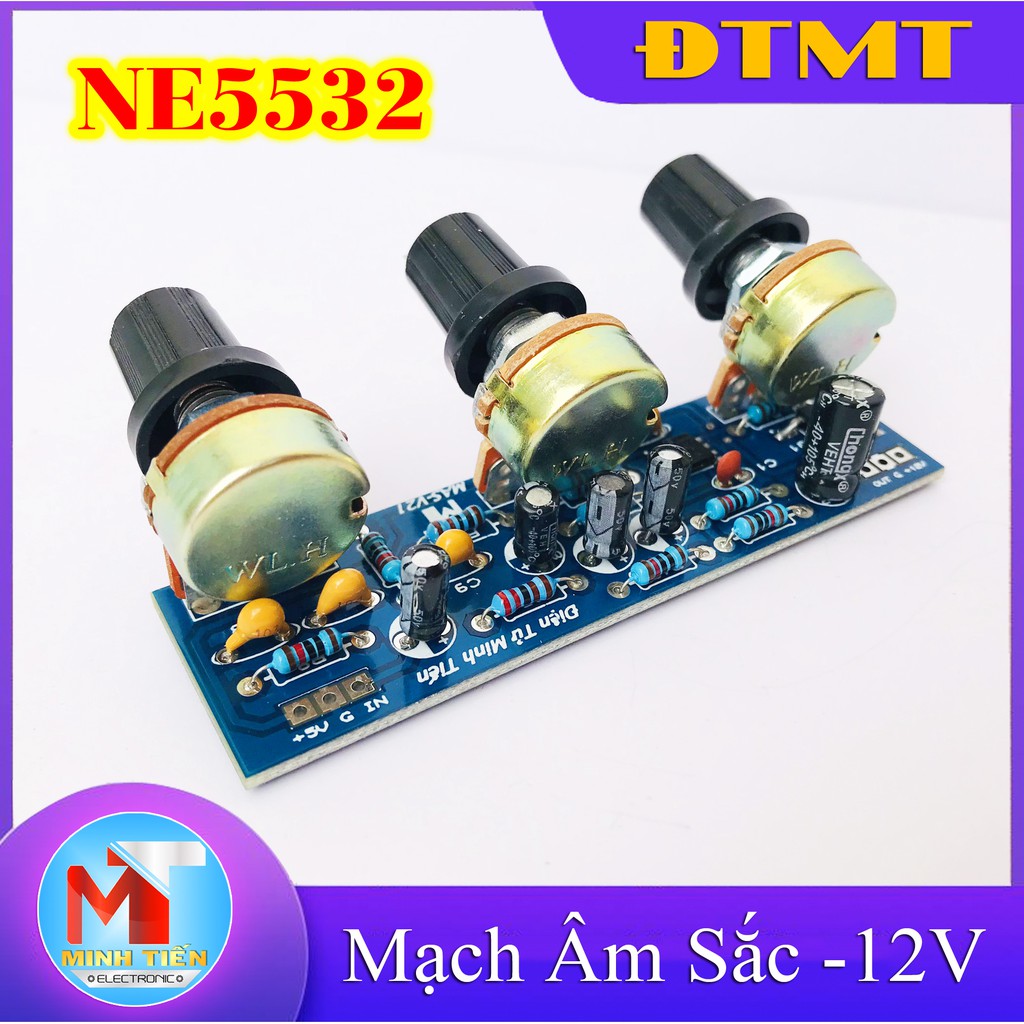 MẠCH CHỈNH ÂM SẮC NE5532 - 12V ĐƠN