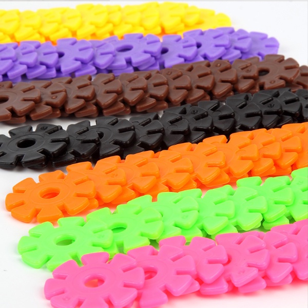 Đồ Chơi Xếp Hình Bông Tuyết 300 Chi Tiết (3cm) Có Chữ Và Số - Vừa Chơi Vừa Học - Túi Zip (ko Hộp)