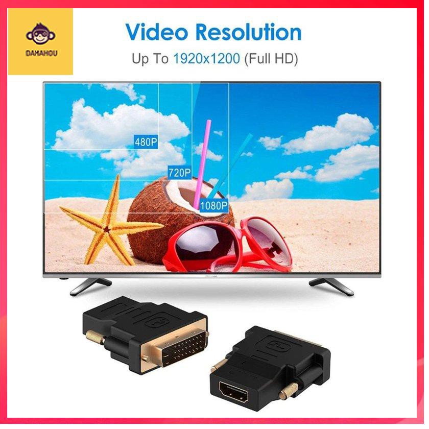 Đầu Chuyển Đổi Dvi Sang Hdmi 24 + 5 Pin Dvi-d