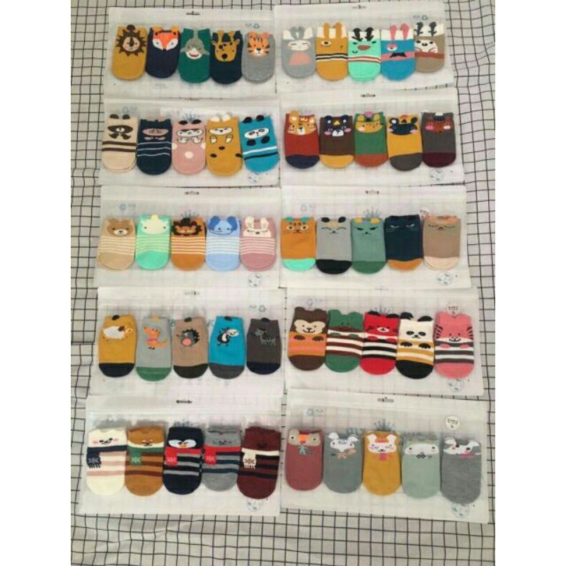 Sét 5 đôi tất cổ ngắn QUB cho bé