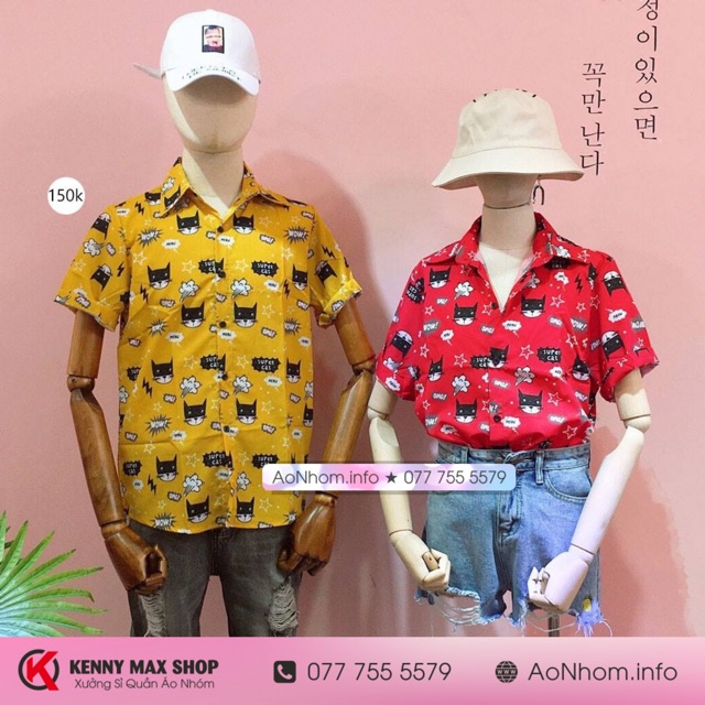 Áo sơ mi hoạt hình ★ Mèo Super Cat, Chó Bull Pháp | BigBuy360 - bigbuy360.vn