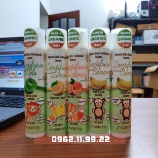 Kem đánh răng hữu cơ cho bé Azeta bio nhiều vị (dạng gel)