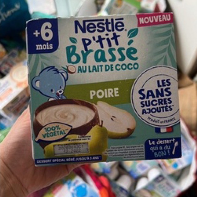 Sữa Chua Sữa Dừa Nestle Brasse Mẫu Mới Cho Bé Dị Ứng Đạm Bò t4/2024