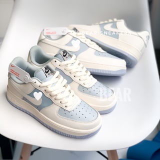 Giày sneaker nam nữ xanh trắng hàng đẹp, size 36-43, basic hàng full box