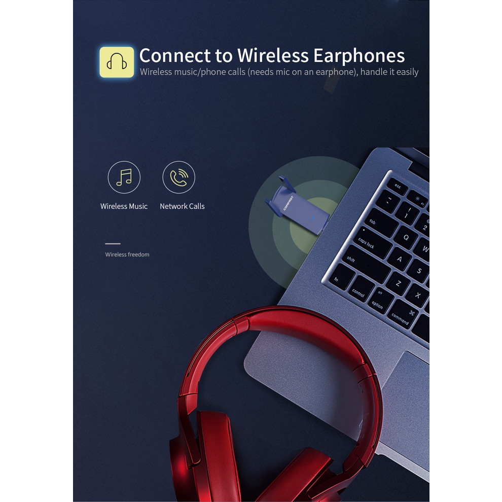 Usb Thu Tín Hiệu WiFi Bluetooth 1300Mbps Băng Tần Kép 2.4g / 5Ghz Với Ăng Ten 2 * 3dbi Cho PC / Laptop / Desktop