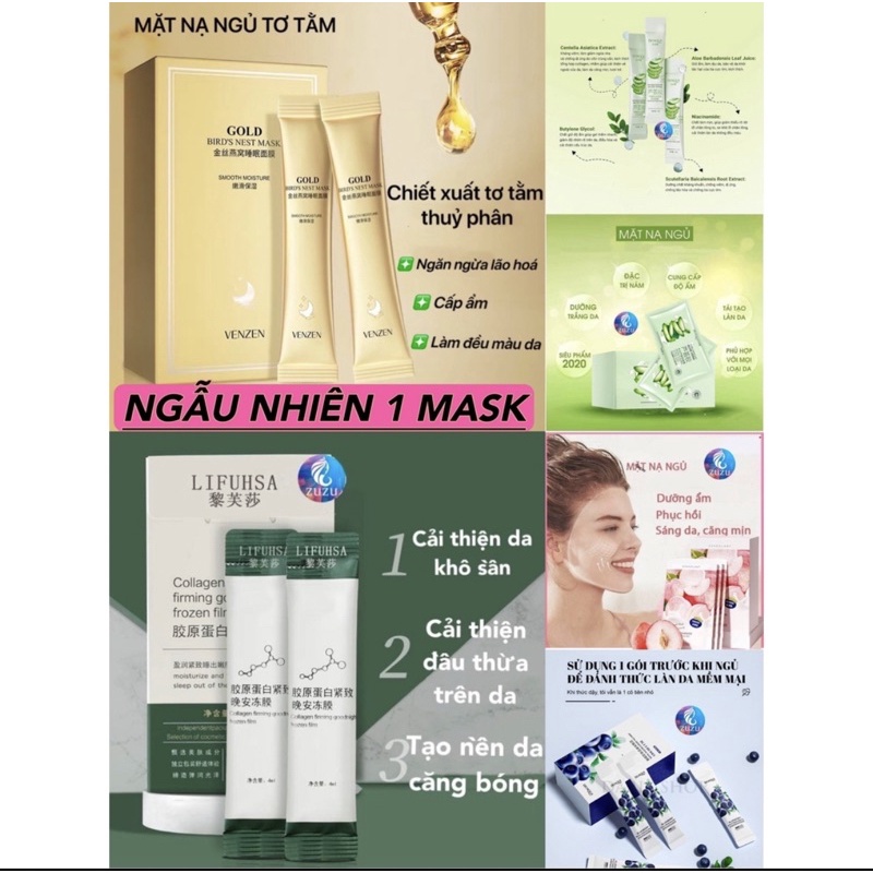 mặt nạ ngủ dưỡng da, cấp ẩm cho da