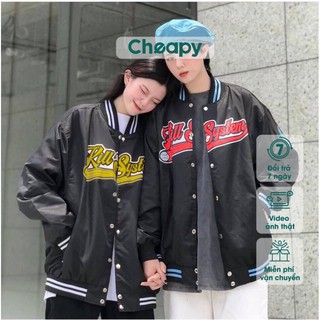 Áo khoác dù bomber jacket nam nữ KILL freesize 1 lớp form rộng phối chữ đỏ vàng trắng hồng ulzzang unisex cheapy C430