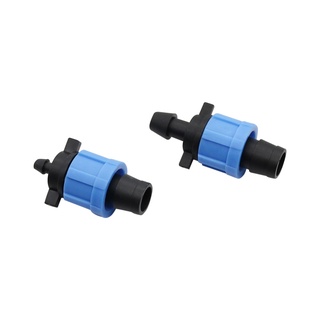  2 Đầu nối khóa ren 16mm Khuỷu tay / thẳng / T / Đầu nối phích cắm cho băng nhỏ giọt