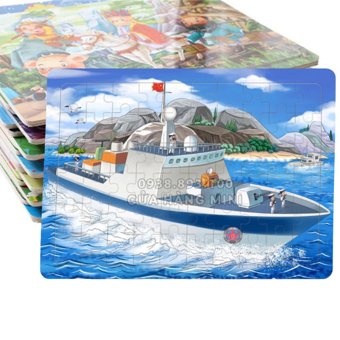 Tranh Xếp Hình Bằng Gỗ 60 Mảnh Ghép
