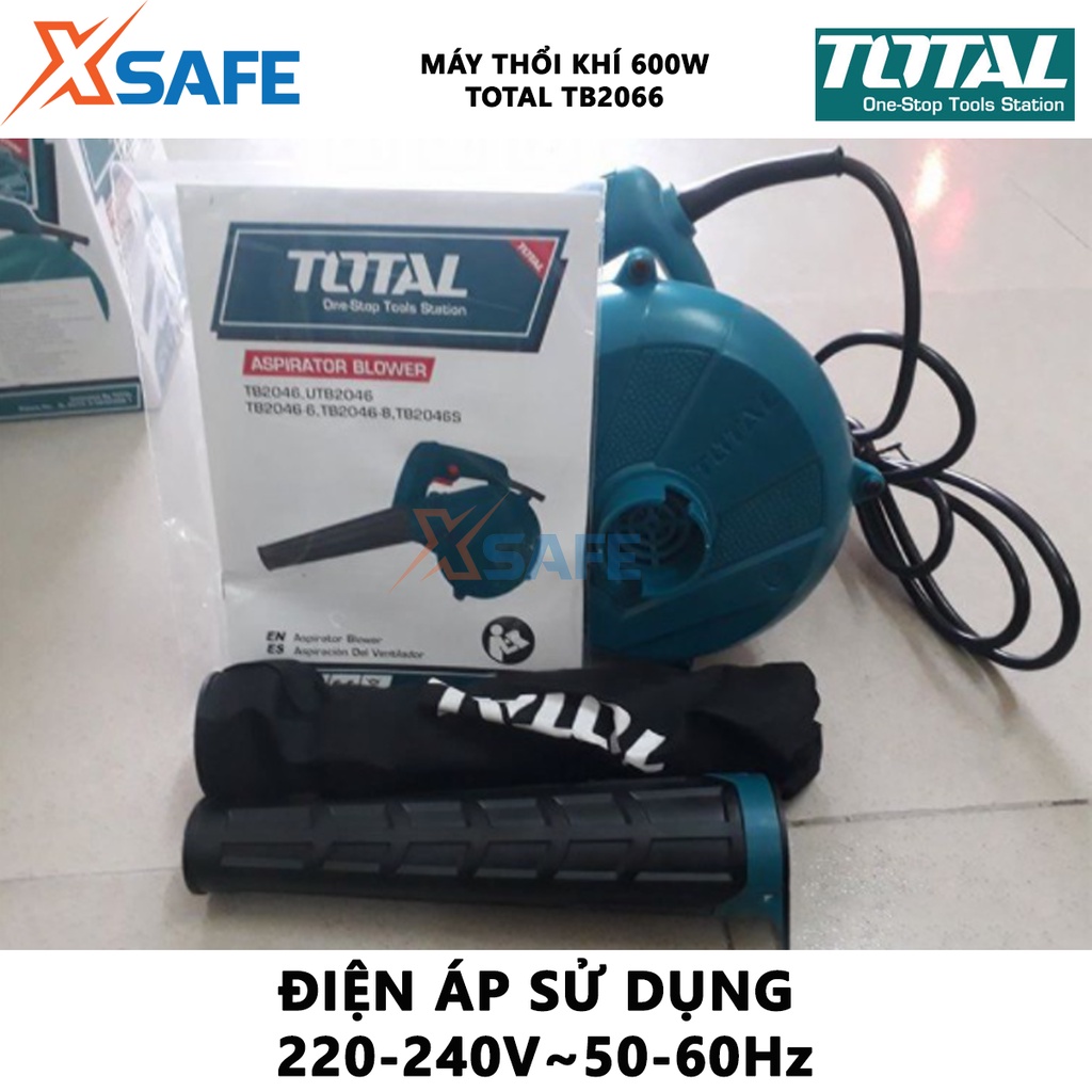 Máy thổi bụi cầm tay Total TB2066 Máy thổi khí công suất 600W Tốc độ không tải 0-16000/ phút - Chính hãng