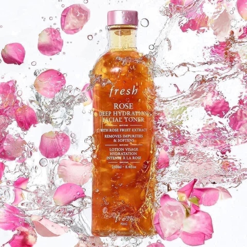 Nước hoa hồng cân bằng da Toner Fresh Rose Deep Hydration